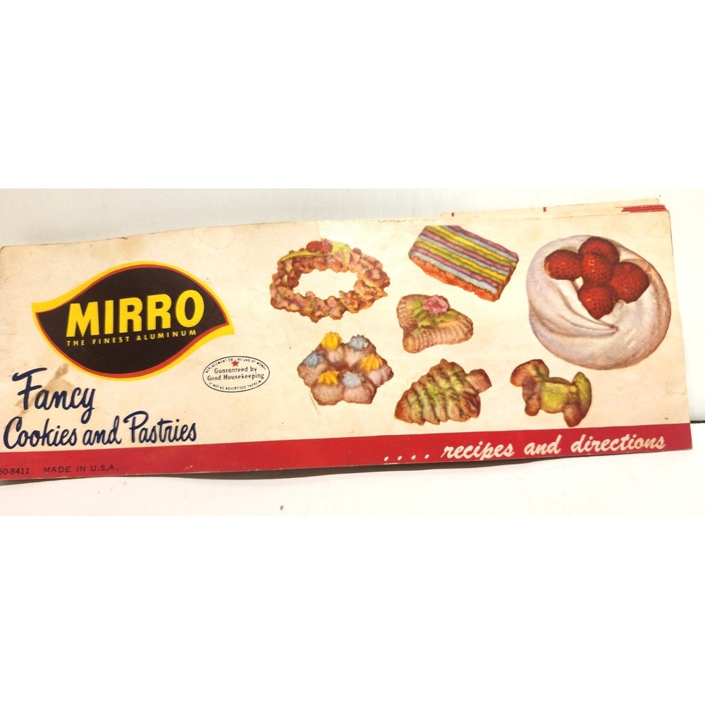 Vintage Mirro Aluminum Copper Vintage Cookie Press 27 pieces